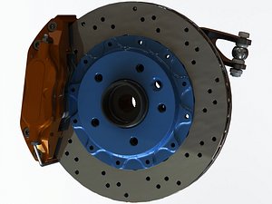 3D Vehicle Brake System Mechanism model