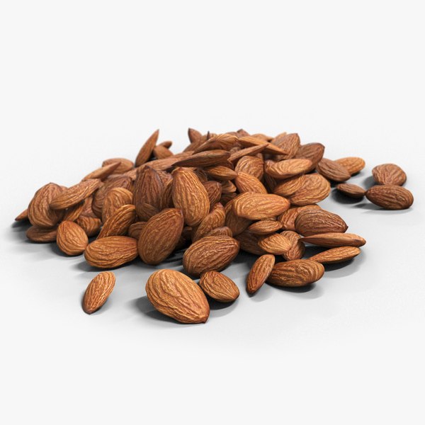 almond unshell shell 3d model
