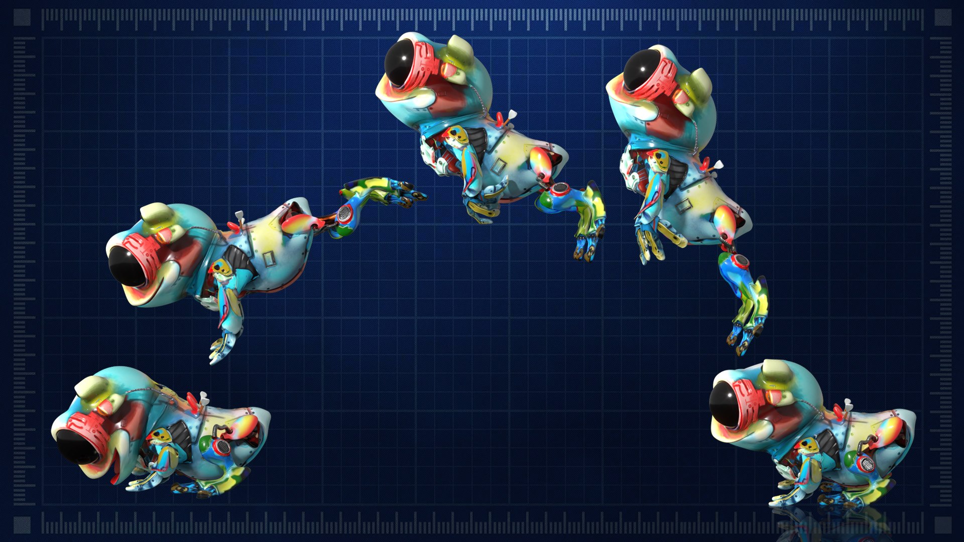 Frog robotic 3D https://p.turbosquid.com/ts-thumb/ye/T9Q8rF/zP/motion_analysis/jpg/1747930803/1920x1080/fit_q87/f2de6f5b95840fe7c4c36595889b0c4c66926be0/motion_analysis.jpg
