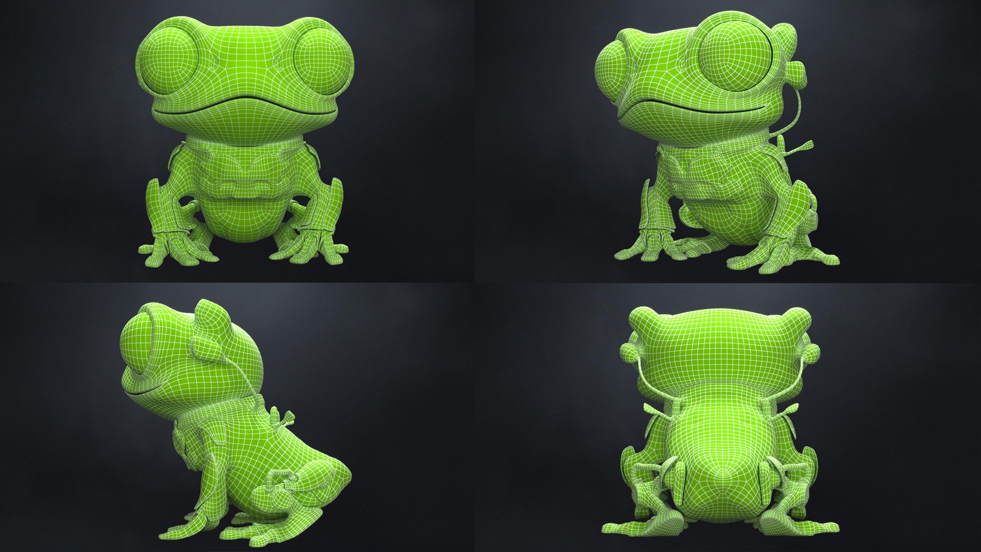 Frog robotic 3D https://p.turbosquid.com/ts-thumb/ye/T9Q8rF/zQ/wirefram/jpg/1747930916/1920x1080/fit_q87/5c9c1871ea42f63a2b1869dbf4343f1aa312f293/wirefram.jpg