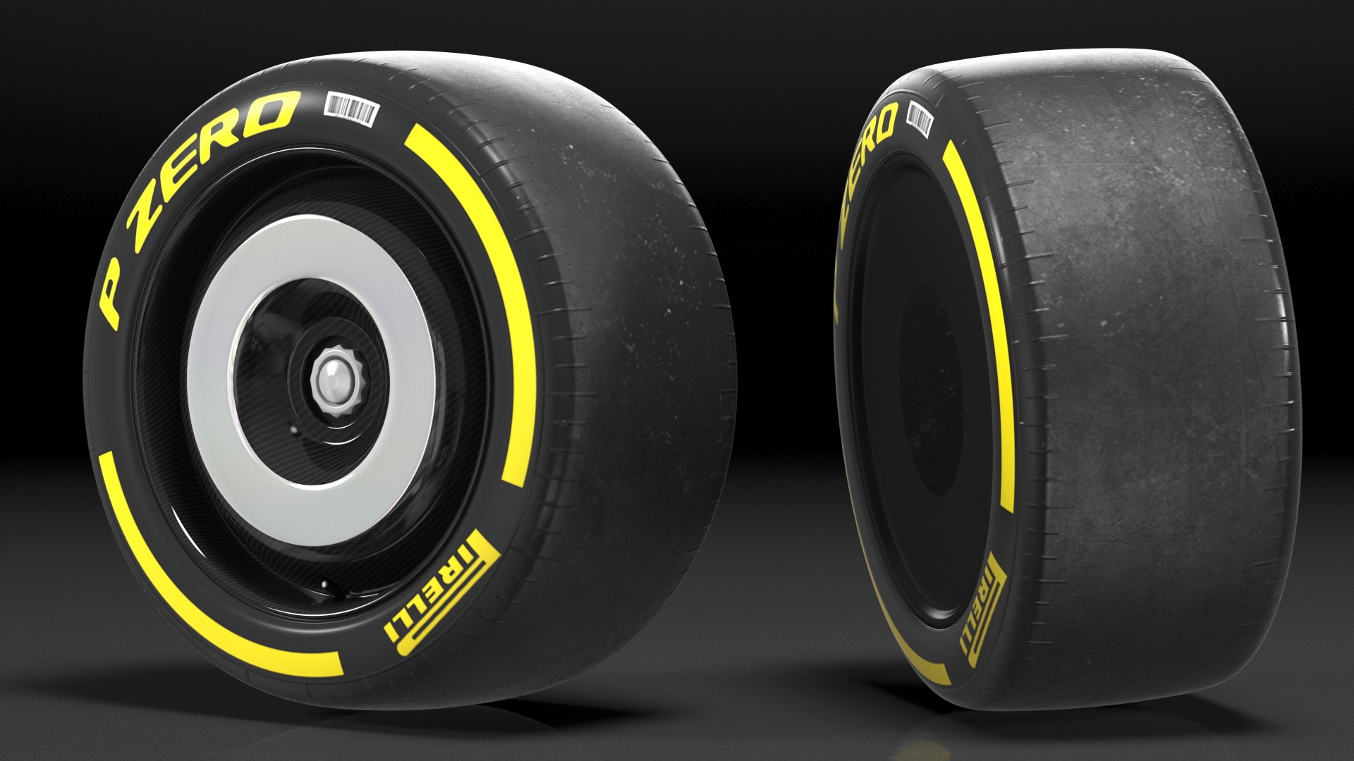 Formula 1 Pirelli PZero Wheel 3D Model - TurboSquid 1832660