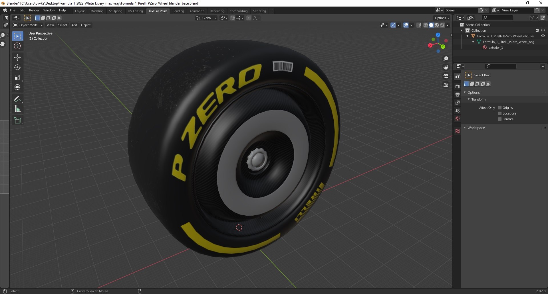 Formula 1 Pirelli PZero Wheel 3D Model - TurboSquid 1832660