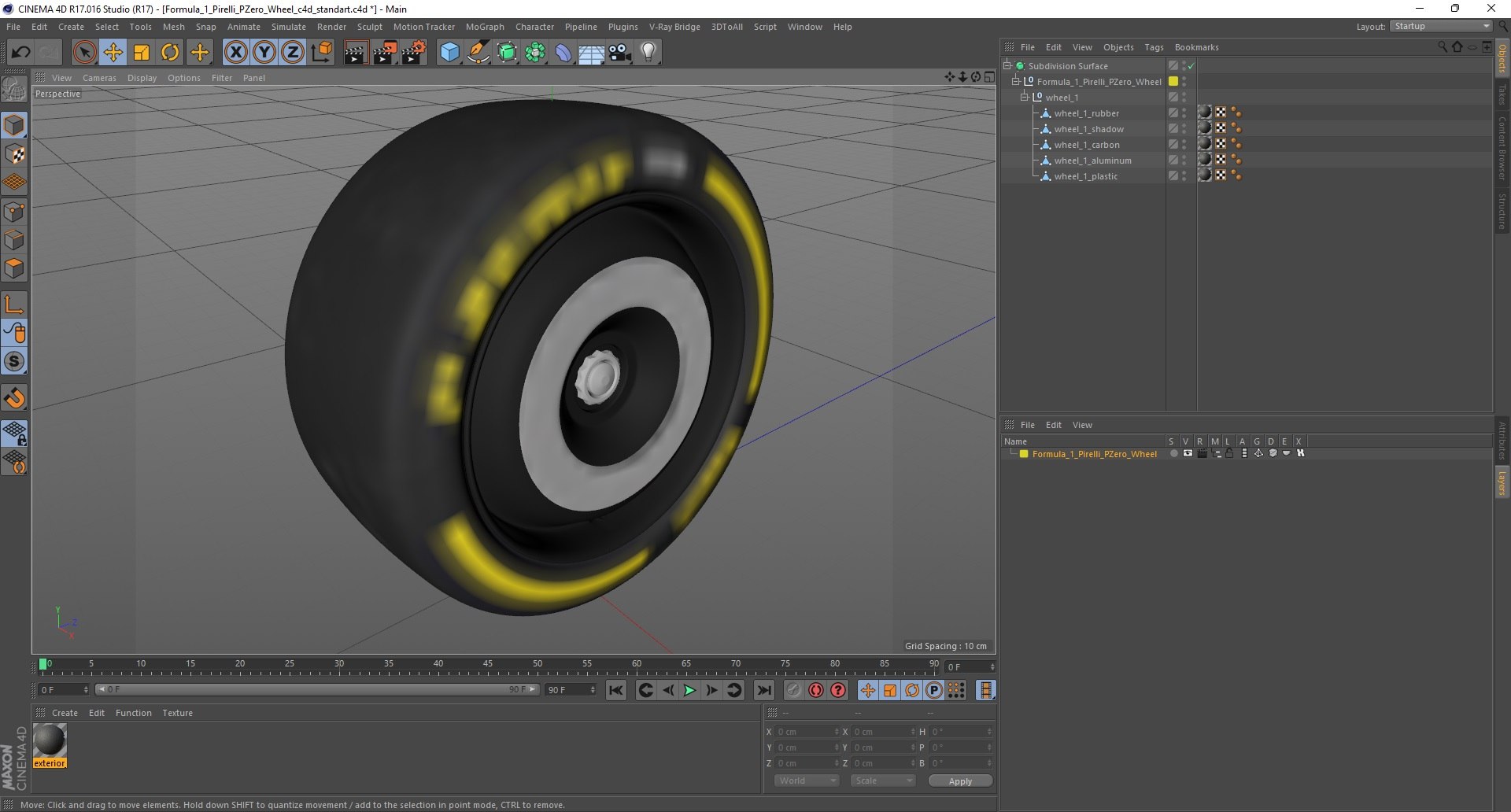 Formula 1 Pirelli PZero Wheel 3D Model - TurboSquid 1832660