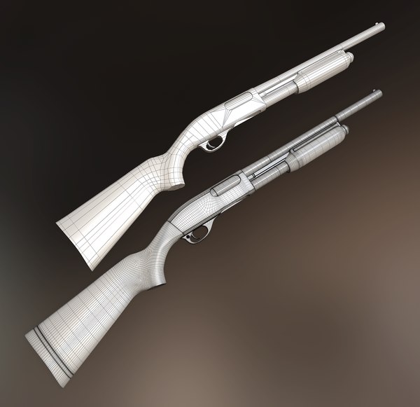 3D модель Дробовик Ремингтон 870 - TurboSquid 1084102