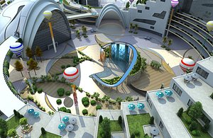 3D Shopping Plaza 01