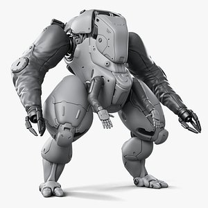 Mech With Claws No Textures