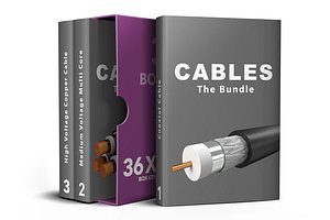 3d electrical cables complete 36 model