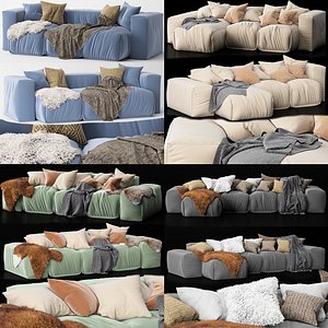 3D set 5 sofas bonaldo
