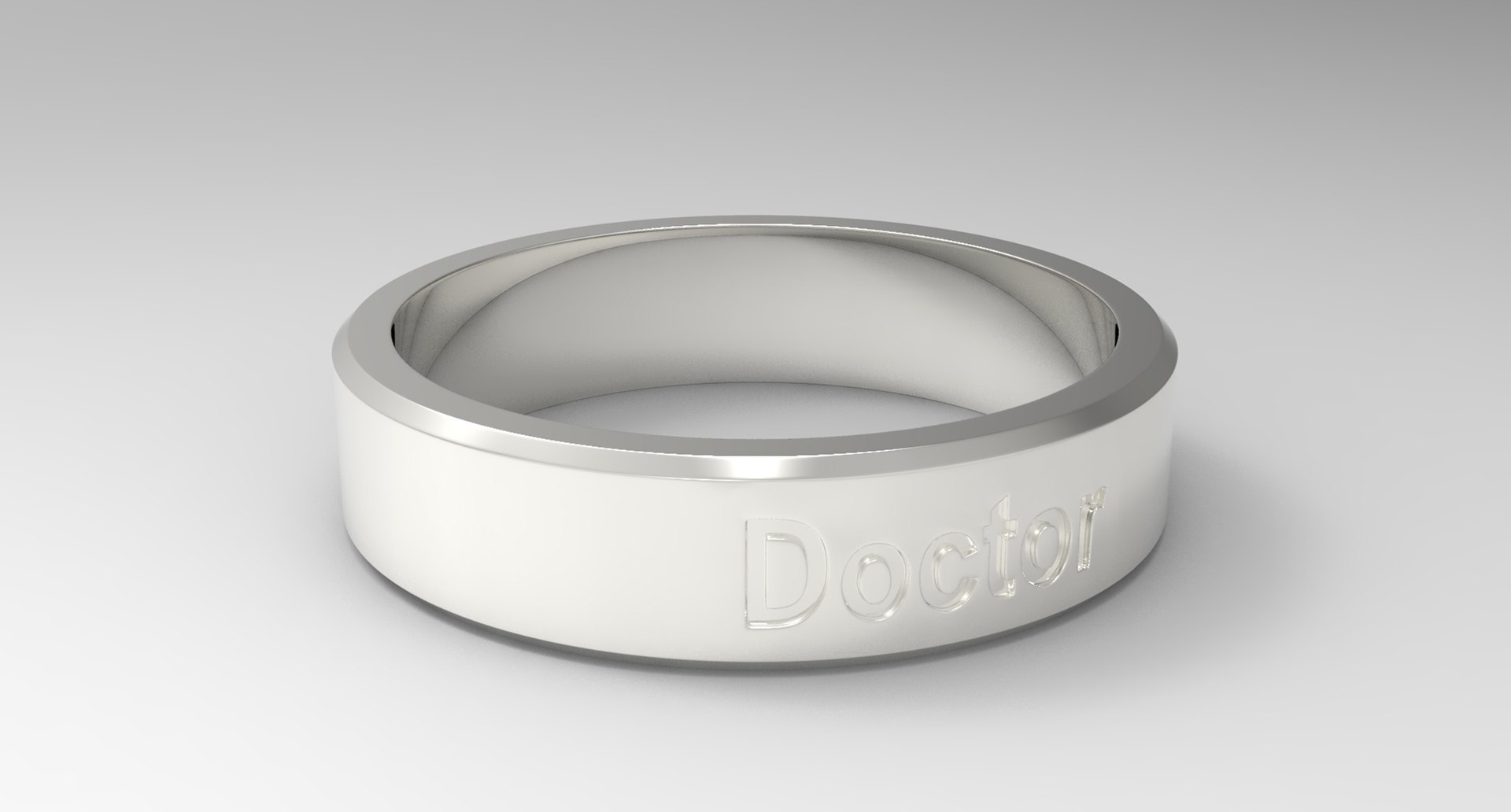 3D Doctor Ring Silver - TurboSquid 1858918
