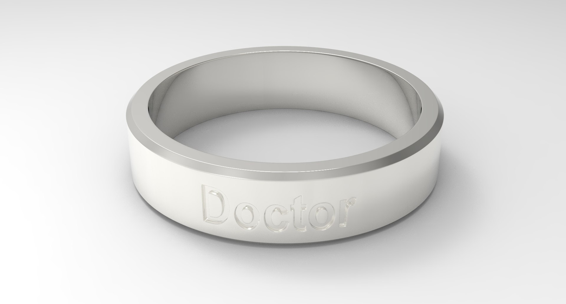 3D Doctor Ring Silver - TurboSquid 1858918