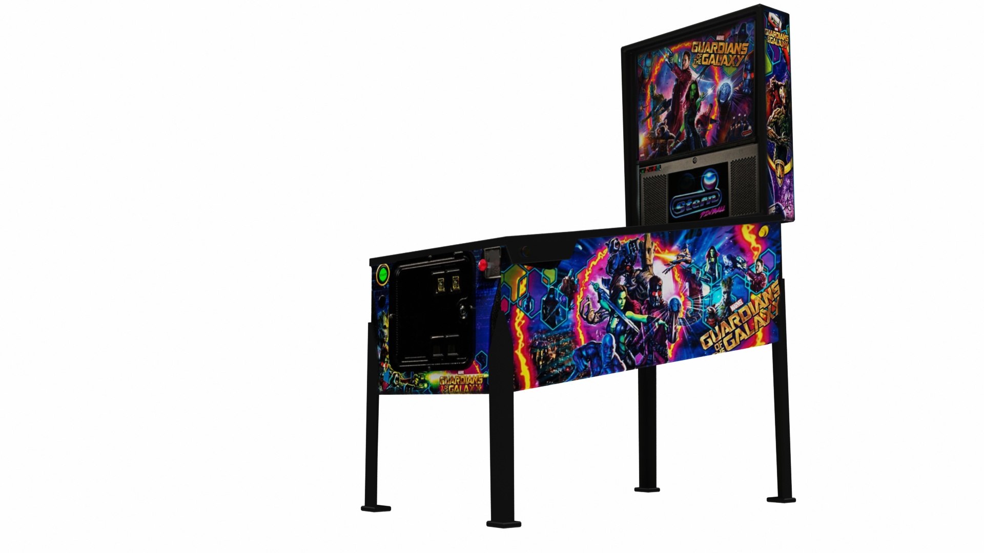 Pinball guardians galaxy 3D model TurboSquid 1502027