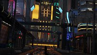 cyber city street