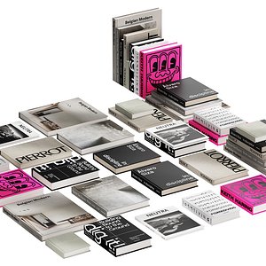 3D 058 Decorative books set 11 neutral 03 model