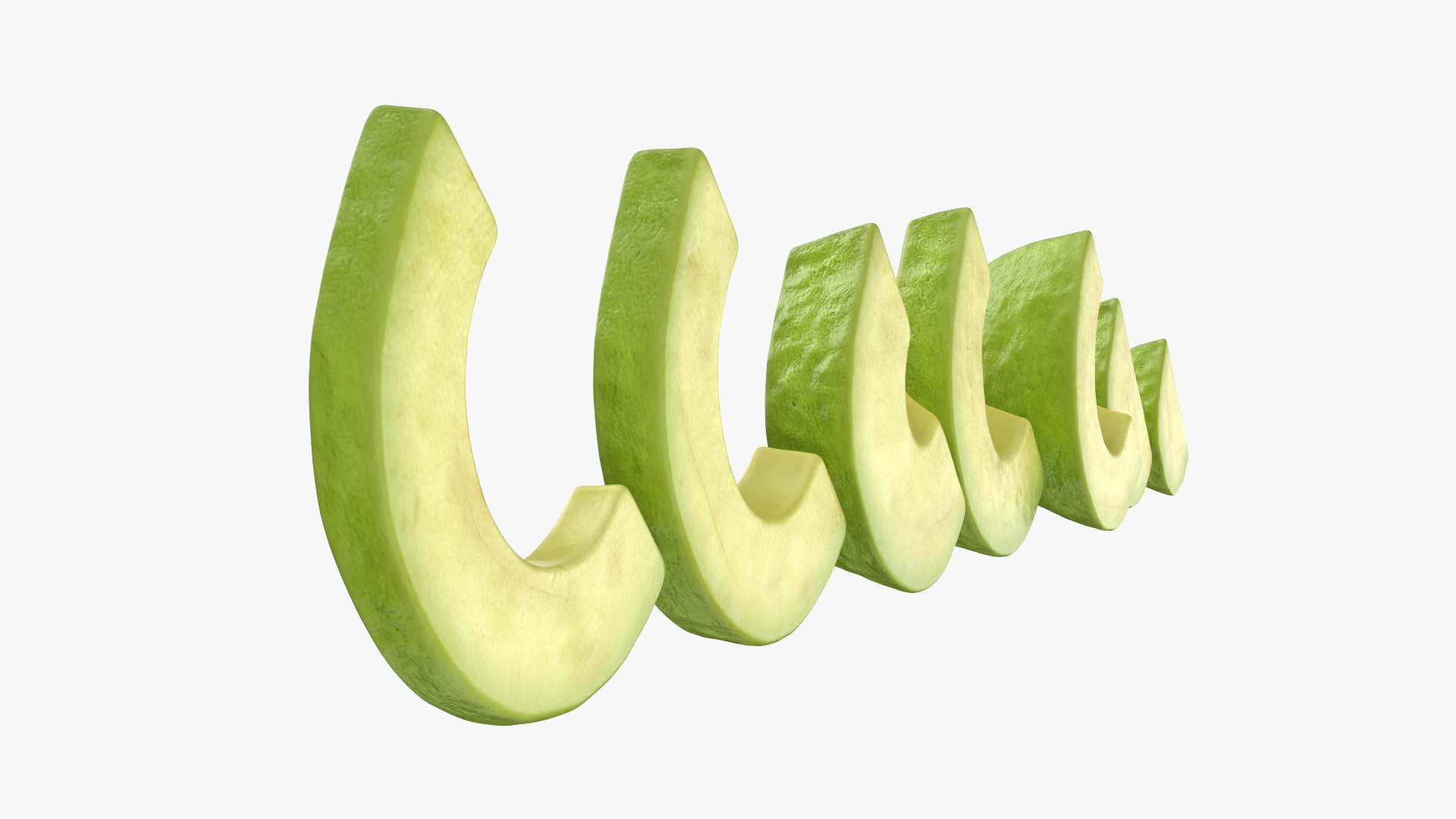 Segmented Avocado 3D model https://p.turbosquid.com/ts-thumb/yf/2eMuUD/Ww/avocadopeeledsliced_0009/png/1785342747/1920x1080/fit_q87/b7eeb0aba2904bc0653639bdb860c0c8953951cd/avocadopeeledsliced_0009.jpg