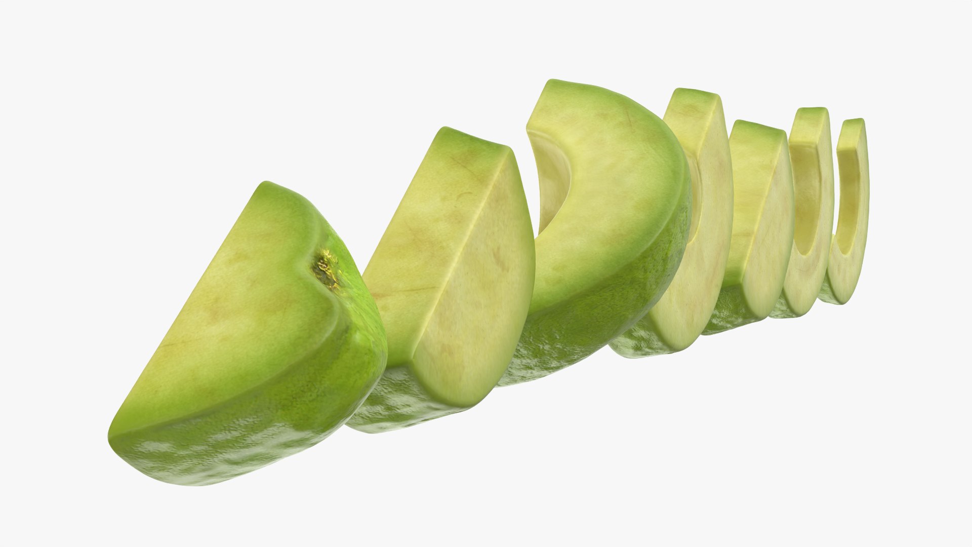 Segmented Avocado 3D model https://p.turbosquid.com/ts-thumb/yf/2eMuUD/sy/avocadopeeledsliced_0008/png/1785342746/1920x1080/fit_q87/9762602d05d4b04ea7c2767ef21ba55cb8925cf9/avocadopeeledsliced_0008.jpg