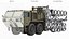 Plataforma de lançamento de mísseis Oshkosh Blackbeard simplificada