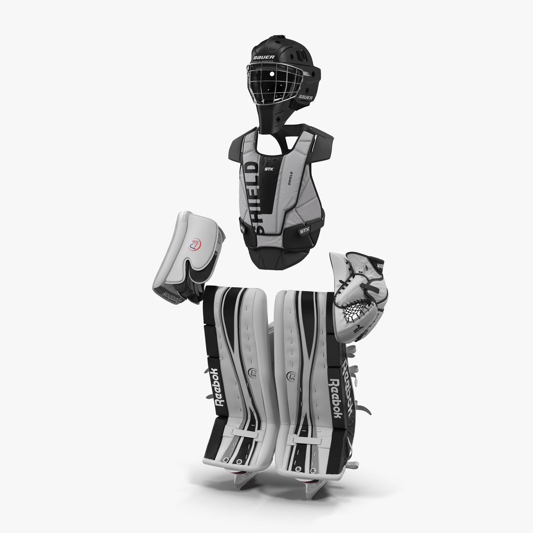 Hockey Goalie Protection Kit 3 3D model preview
