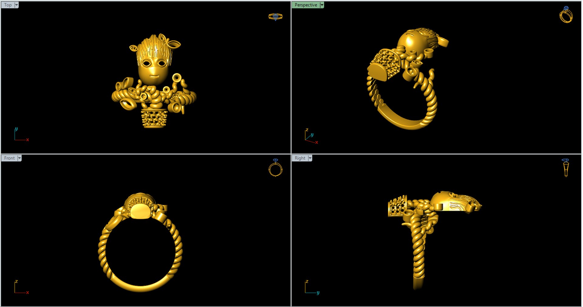 Tree Ring 3D-print model file 3D model - TurboSquid 2128758