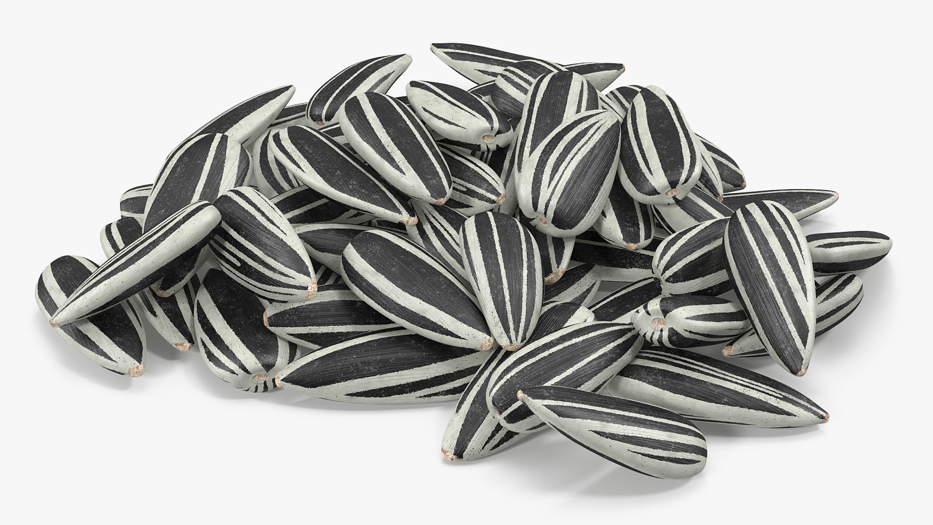 3D Seeds Collection 4 model https://p.turbosquid.com/ts-thumb/yf/BCbpAv/Vd6MOSog/stripedsunflowerseedspile3dmodel001/jpg/1788703999/1920x1080/fit_q87/aa5f9c944de5d2a77ec5dfd974f0a5f61f06e1ae/stripedsunflowerseedspile3dmodel001.jpg