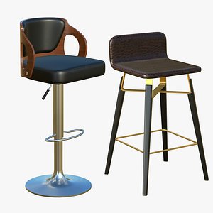 Stool Chair V276 3D model