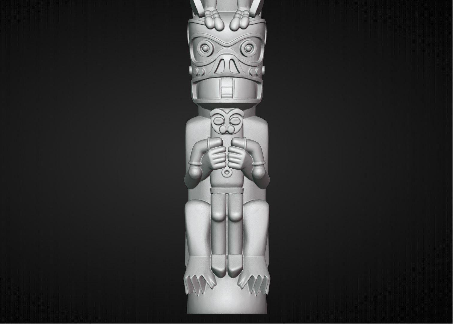 Indigenous Totem Pole Sculpture 3D model https://p.turbosquid.com/ts-thumb/yf/EJ0gQ7/PE/99nativeamericantotem/png/1779718790/1920x1080/fit_q87/89a54c00a1fc612a4e98bab9bf53e5c570303411/99nativeamericantotem.jpg