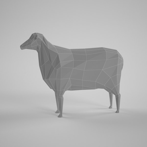3d sheep ewe ready model