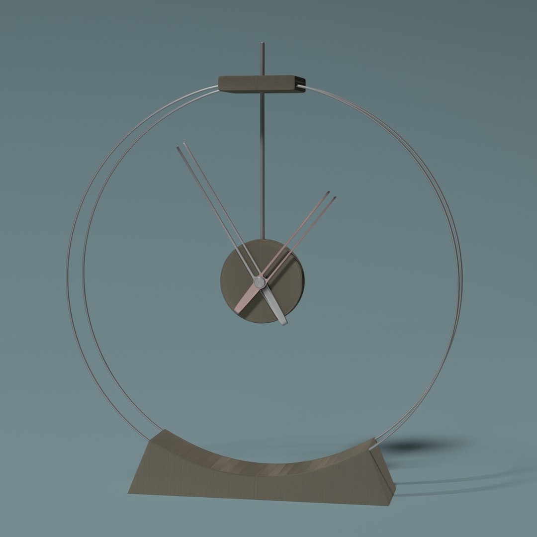 3D model minimalistic table clock - TurboSquid 1611852