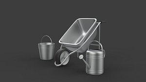 3D Garden tools 3D model