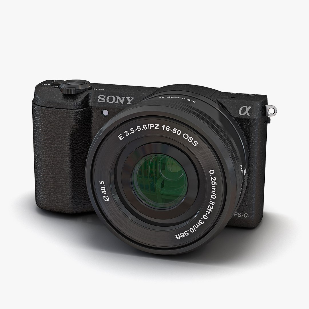 Sony Alpha 5100 Black 3D model preview