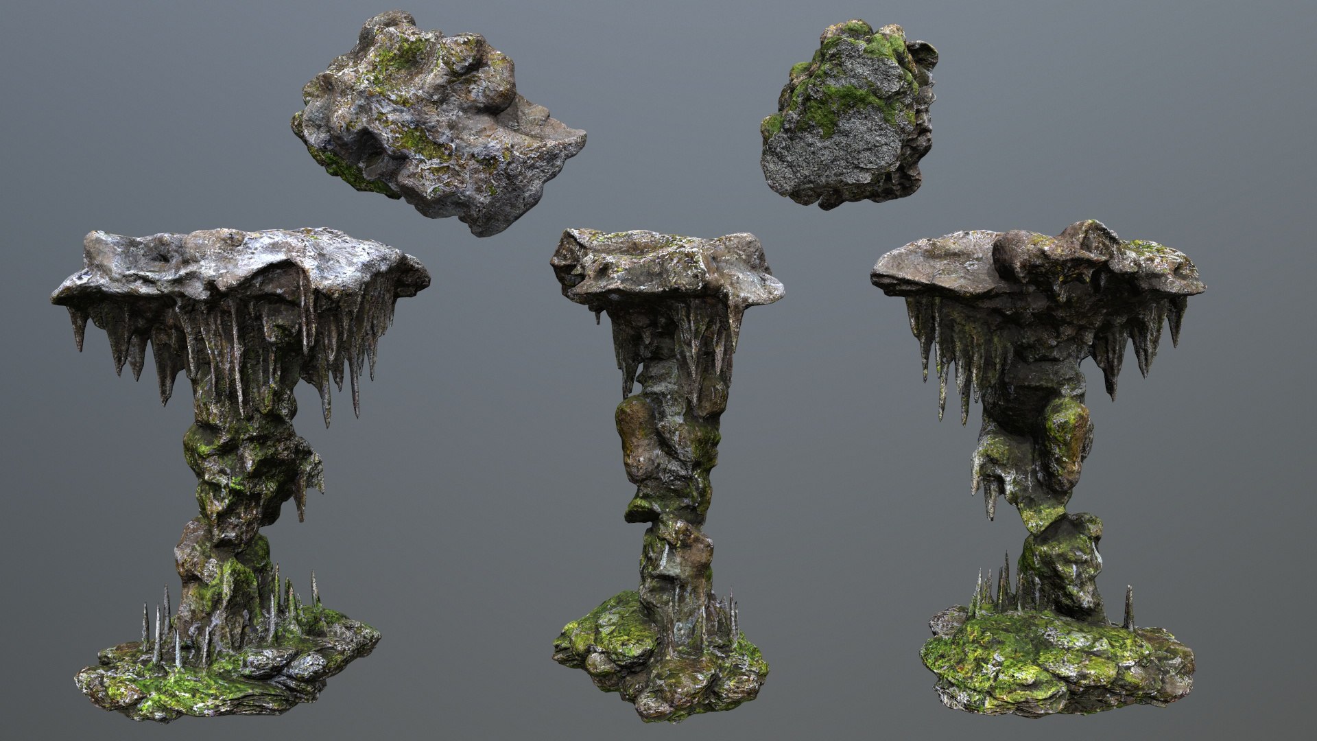 Cave Rocks 3D - TurboSquid 2392164