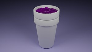 Lean double cup 3d model