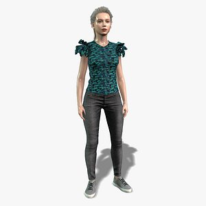 Beautiful Female 3D Character 3D model