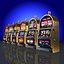 6 Low Poly Round-Top-Spielautomaten
