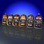 6 Low Poly Round-Top-Spielautomaten