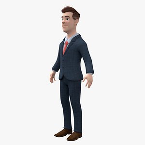 business man character model