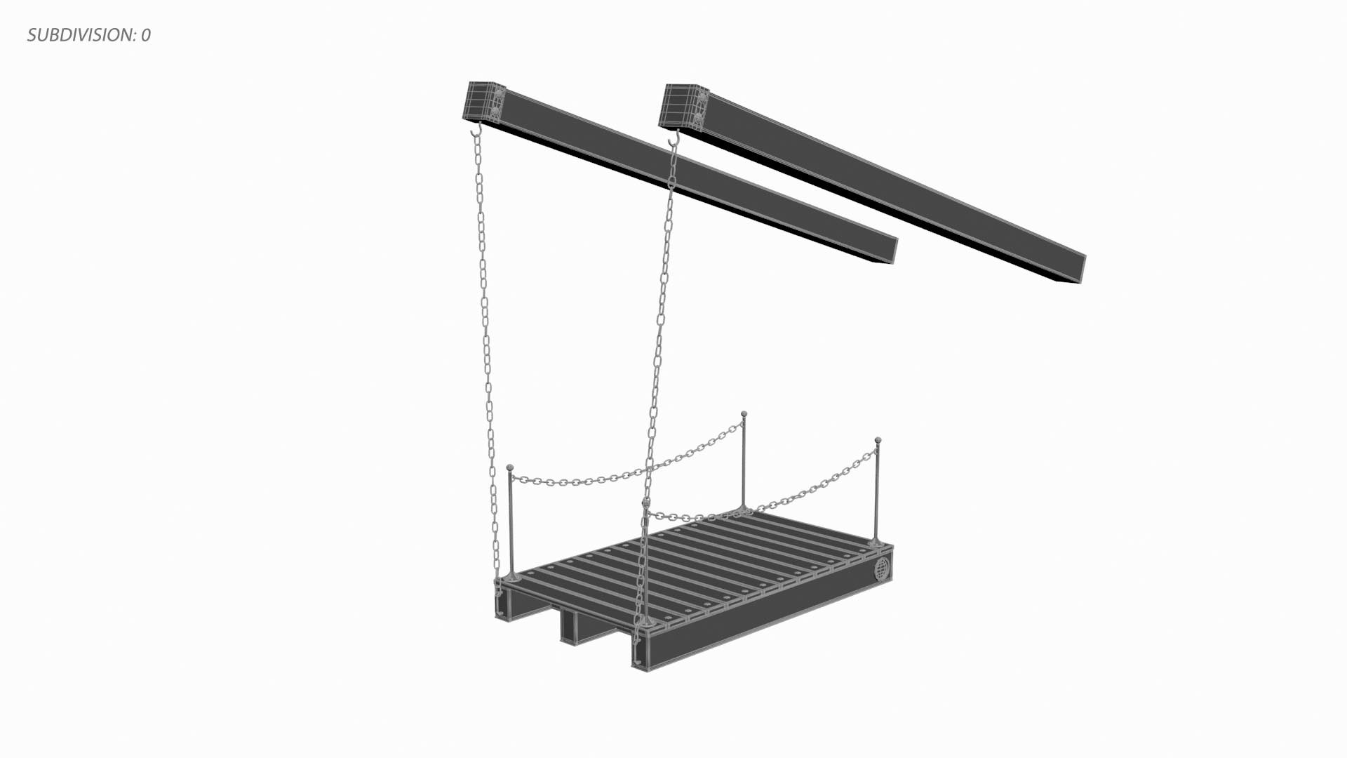 Drawbridge 3D Model - TurboSquid 2110035