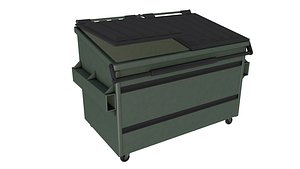 Green Dumpster 3D model