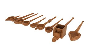 3D wooden spoons