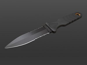 boot knife 3D model