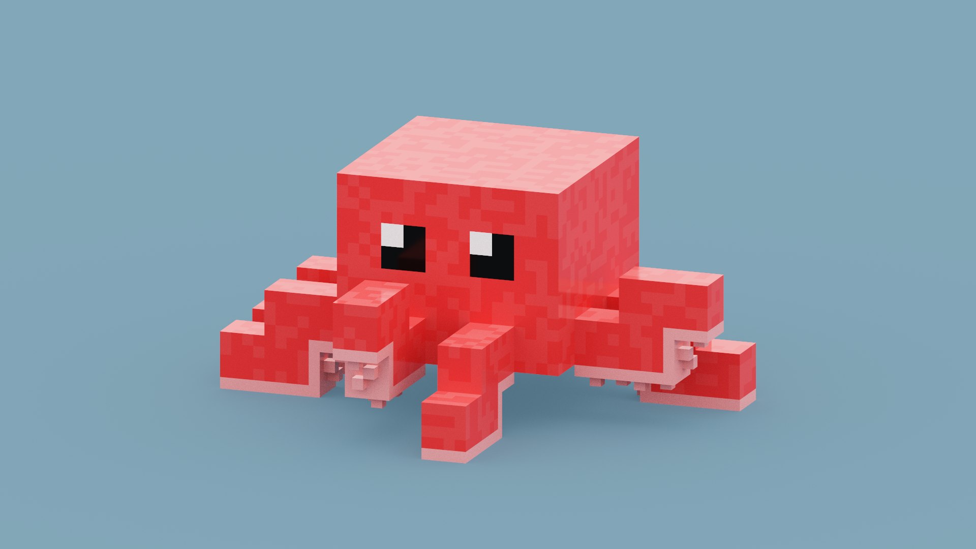 3D Voxel Octopus - TurboSquid 1933345