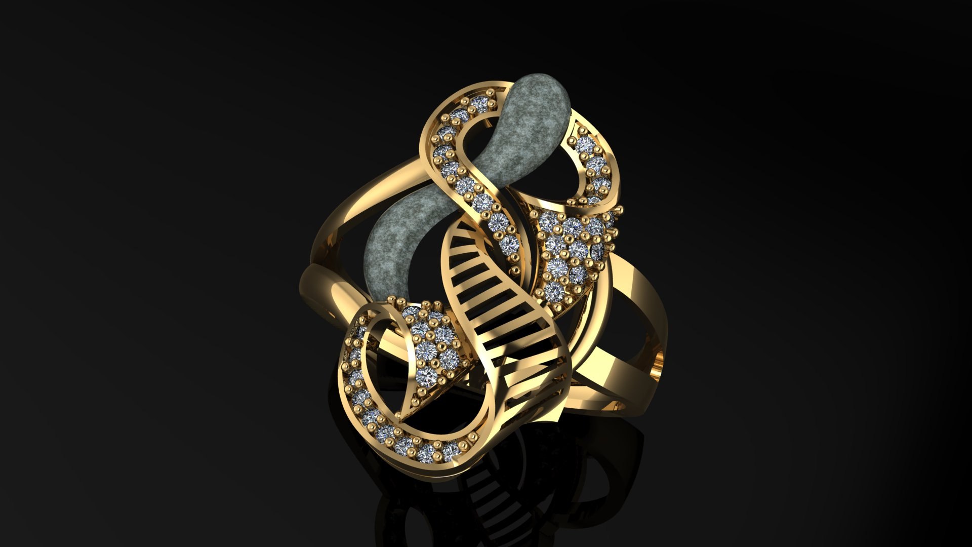 Gold ring 3D model - TurboSquid 1703455