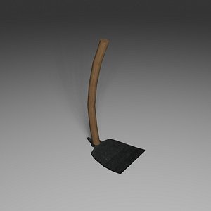 3D Lowpoly Hoe model