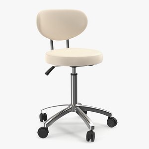 3D Medical Office Chair Beige model