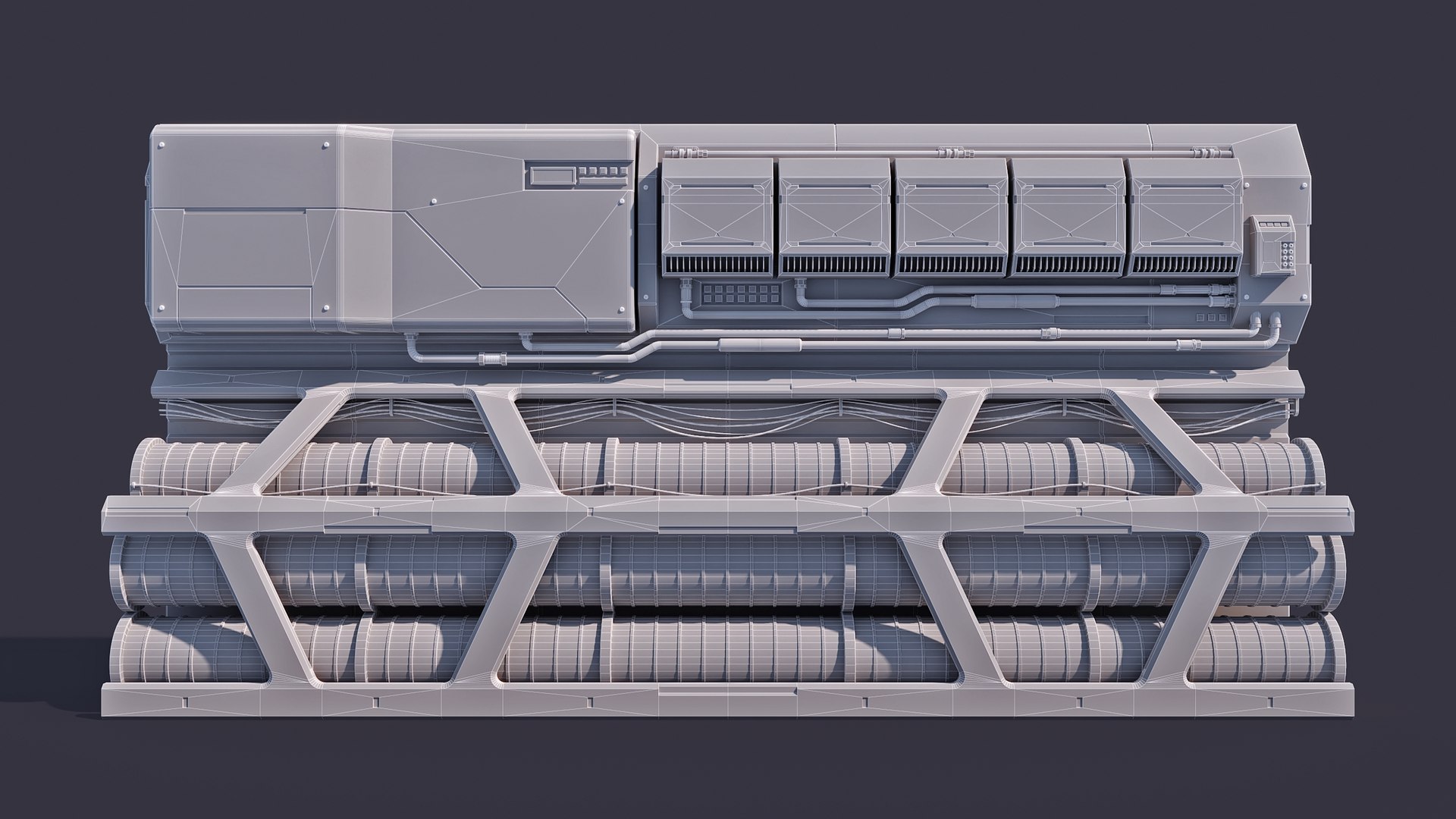 Sci-Fi Architecture Panels Pack Vol 03 3D - TurboSquid 1960946