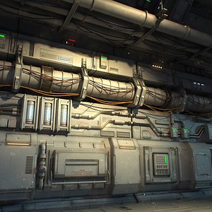 Sci-Fi Architecture Panels Pack vol 03 3D