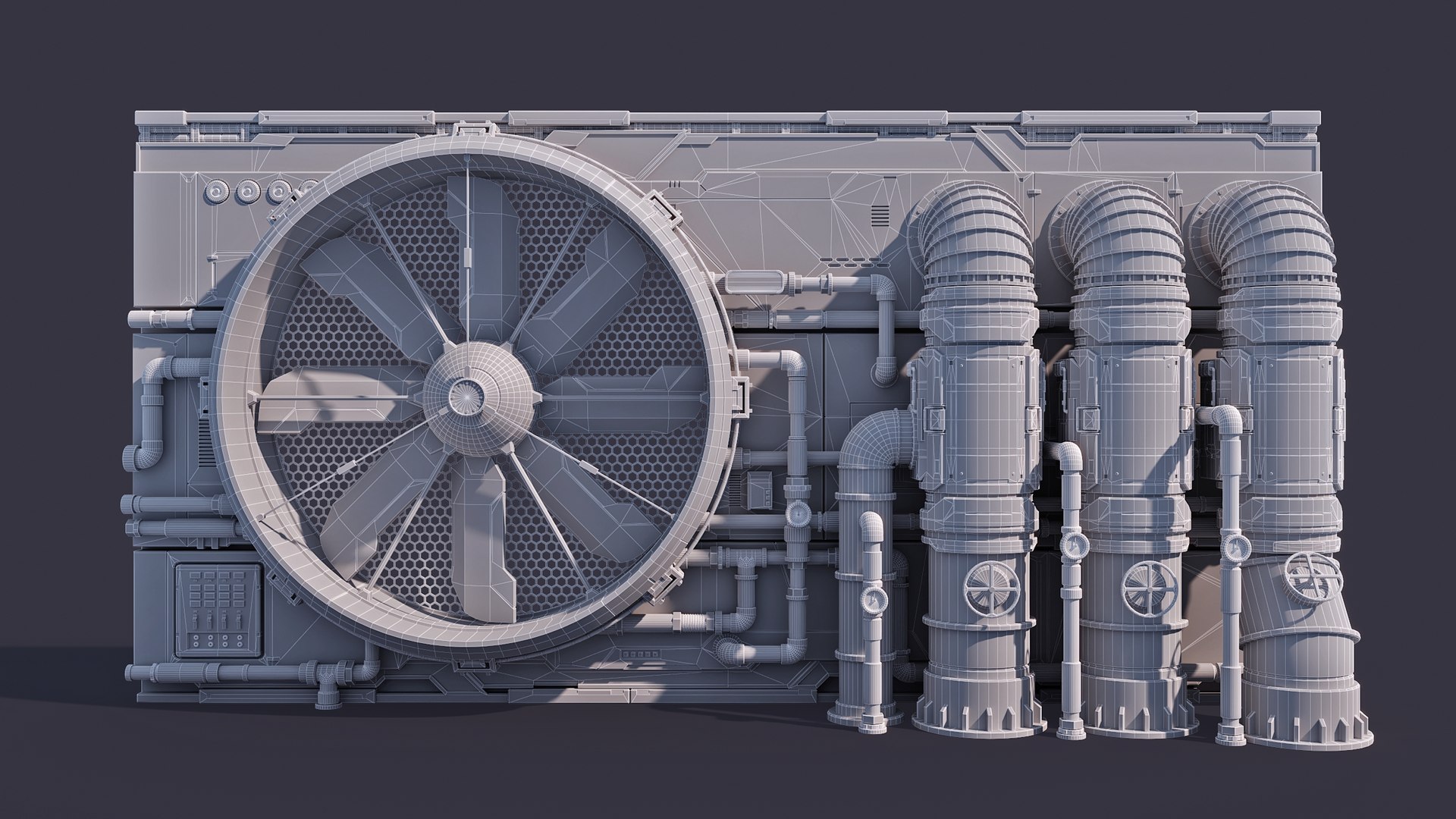 Sci-Fi Architecture Panels Pack Vol 03 3D - TurboSquid 1960946