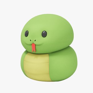 Balloon-style 3D Character-Snake