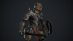 Lizardman Knight 3D model
