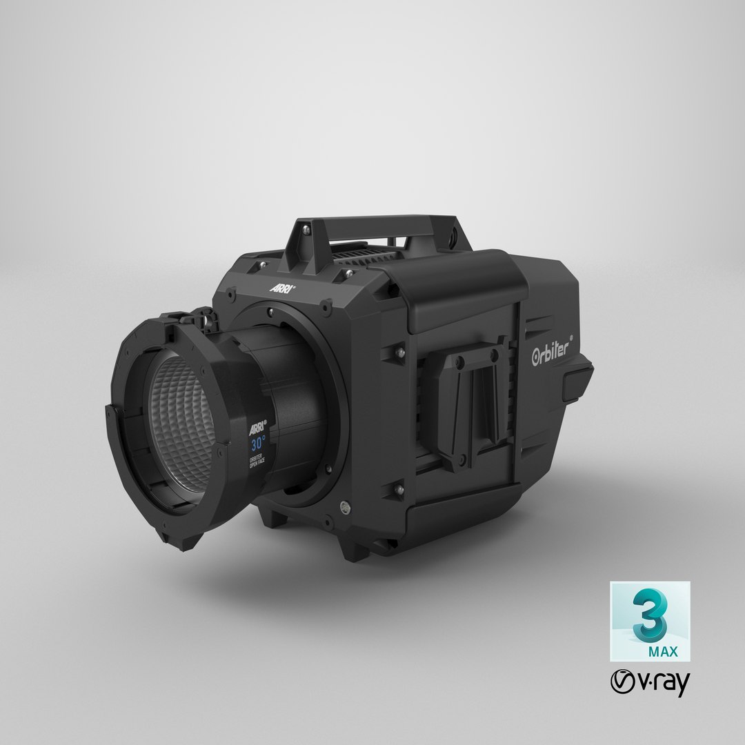 ARRI Orbiter Professional LED Fixture - Black - Without Tripod 3D model https://p.turbosquid.com/ts-thumb/yf/w7l1aR/ZU/stemcell_max_vray_render/png/1688292736/1920x1080/fit_q87/d3d33c48cd23eb32dc7b2e6336499961ef624a0b/stemcell_max_vray_render.jpg