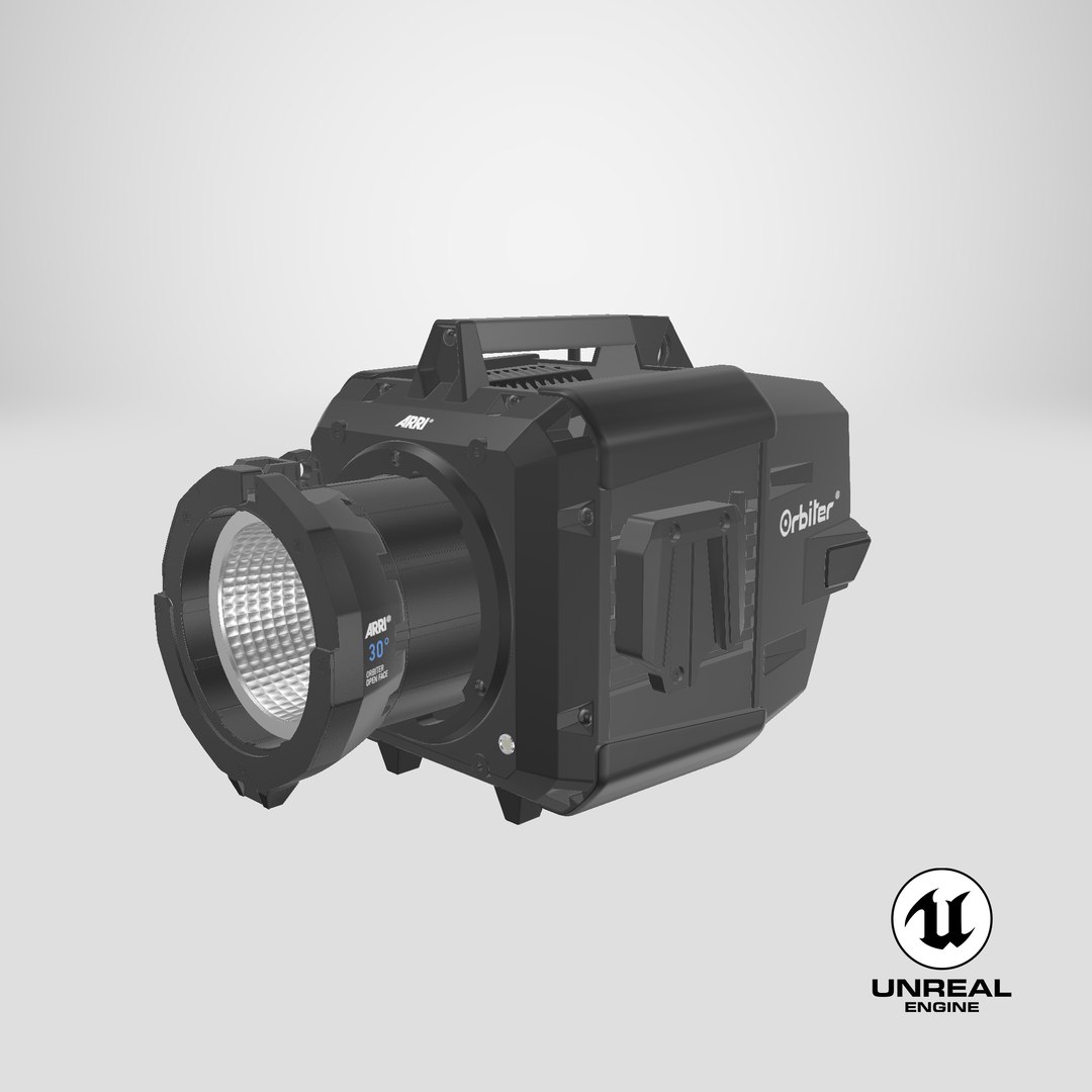 ARRI Orbiter Professional LED Fixture - Black - Without Tripod 3D model https://p.turbosquid.com/ts-thumb/yf/w7l1aR/ot/stemcell_unreal_render/png/1688292742/1920x1080/fit_q87/fa44cd505cffa3669fc64cb71c119526a9f47977/stemcell_unreal_render.jpg